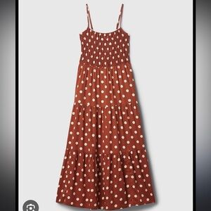 GAP Polka Dot Brown and White Dress